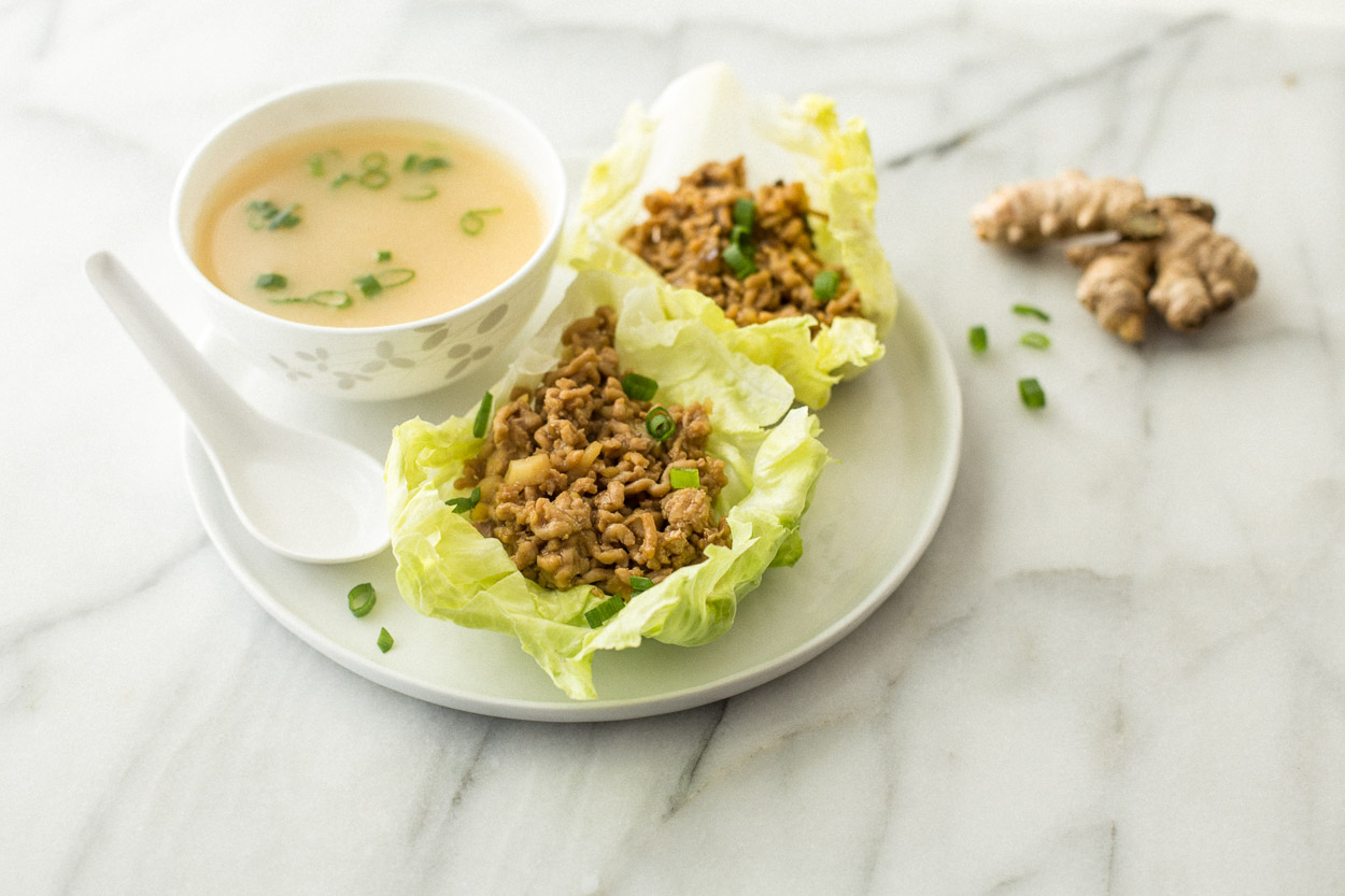 Chicken Teriyaki Lettuce Cups