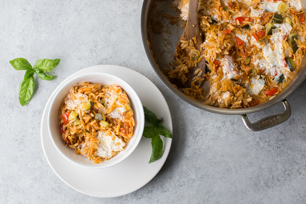 Mediterranean Baked Orzo