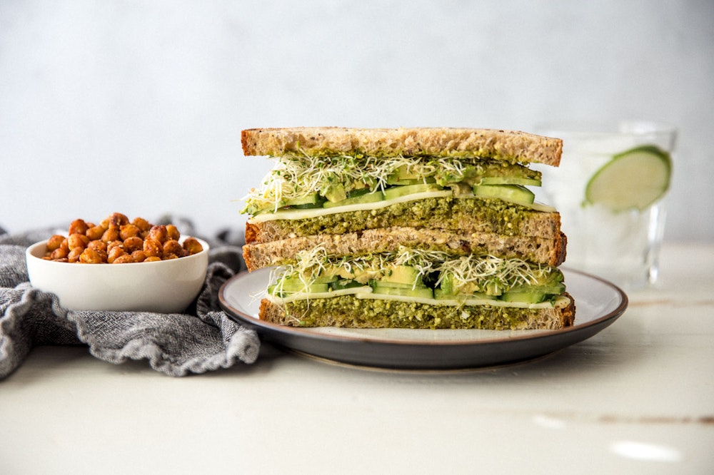 Green ‘Everything” Sandwich with Avocado
