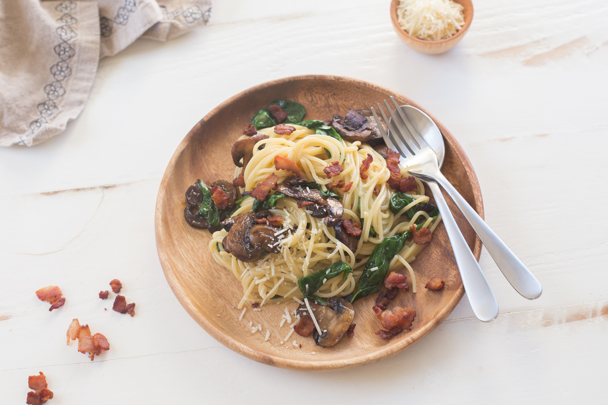 Bacon, Spinach, and Mushroom Frittata 