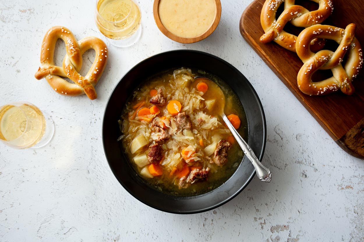 Slow Cooker (or not) Oktoberfest Soup