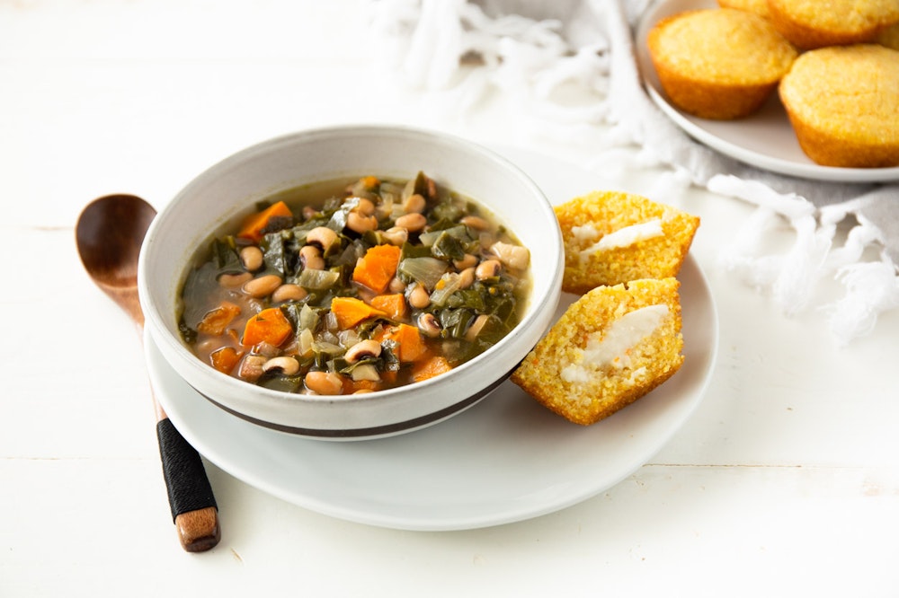 Slow Cooker (or not) Pancetta and Collard Greens Soup 