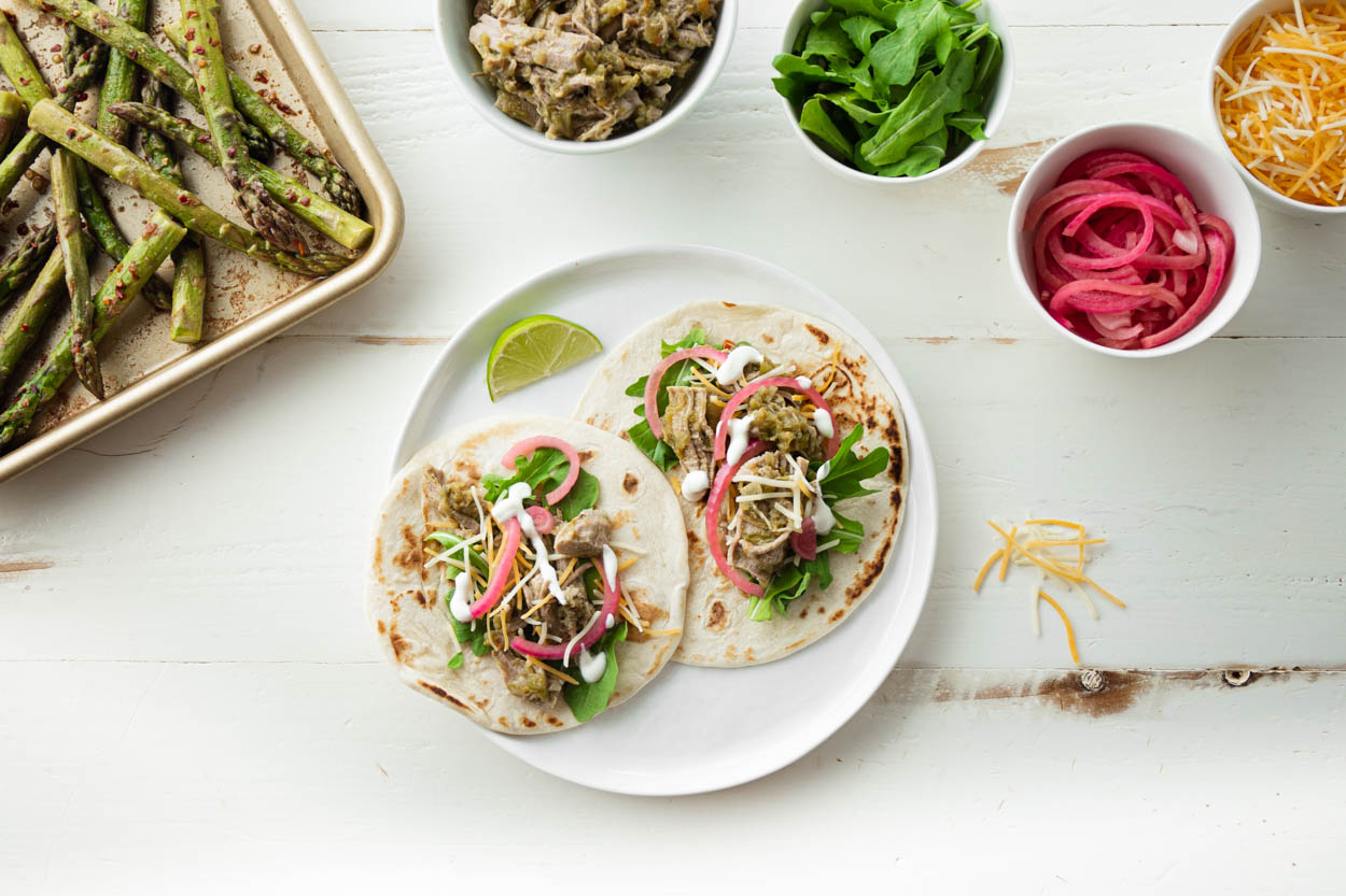 Slow Cooker (or not) Pork Chili Verde Tacos
