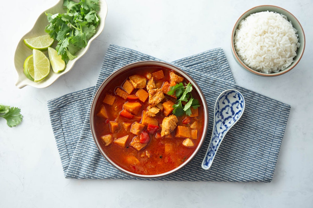Thai Red Curry Chicken with Squash