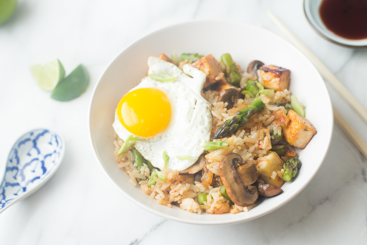 Tofu Kimchi Fried Rice