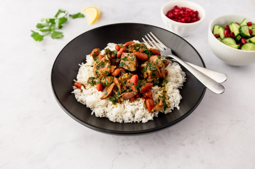 Persian Eggplant and Kidney Bean Stew