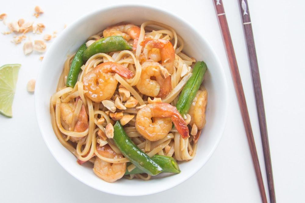 Sweet and Spicy Zoodles with Shrimp