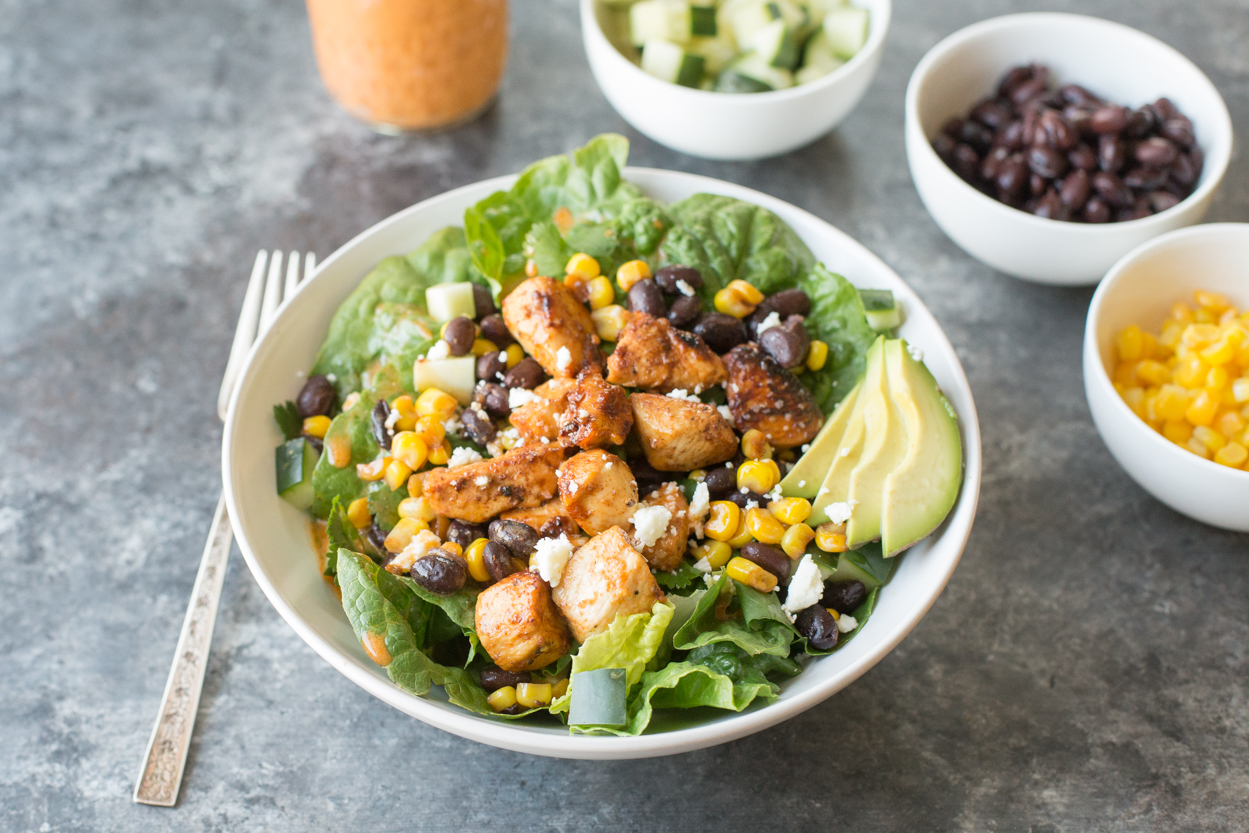 Honey Adobo Chopped Chicken Salad