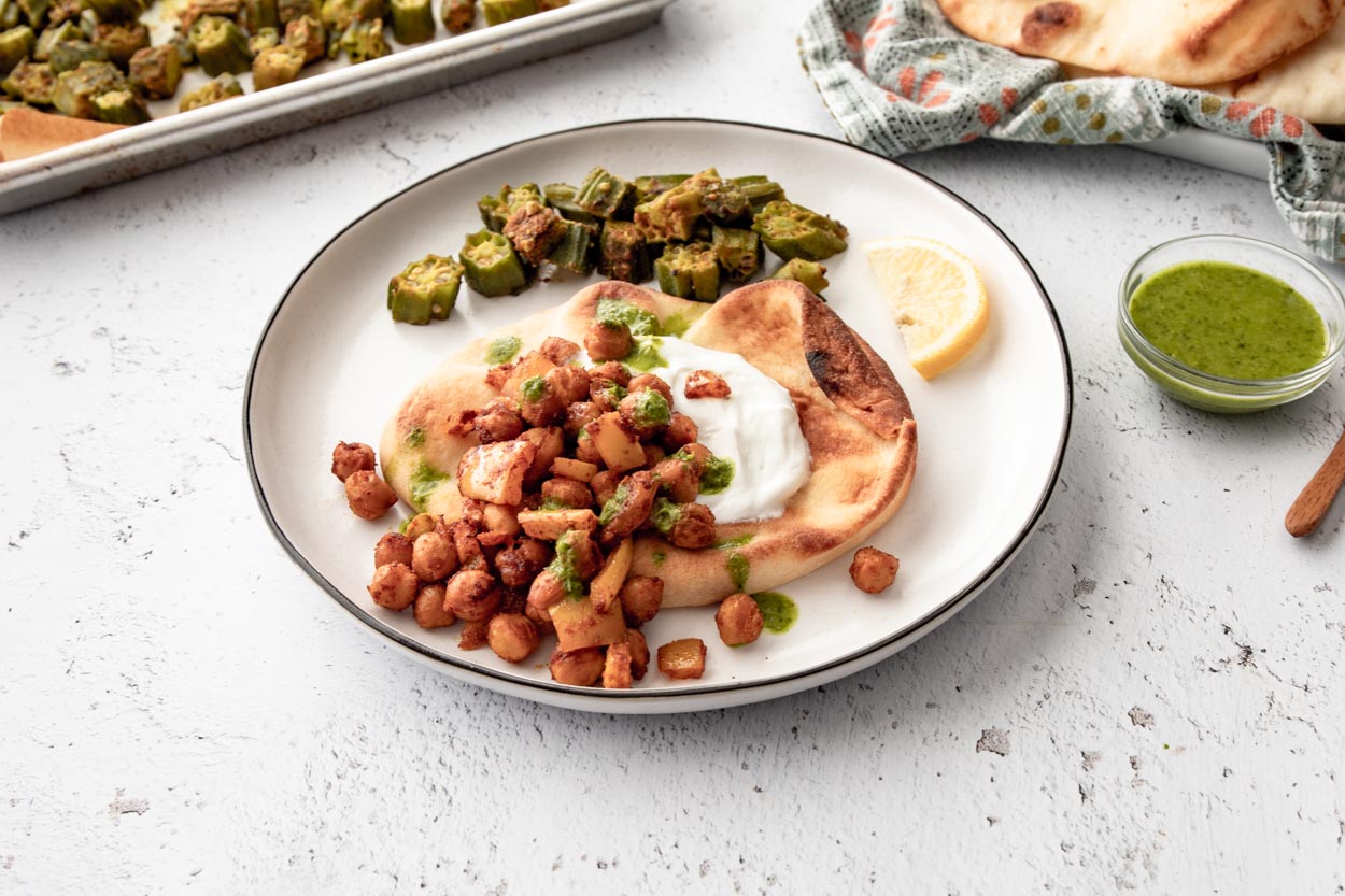 Trinidadian “Doubles” with Naan