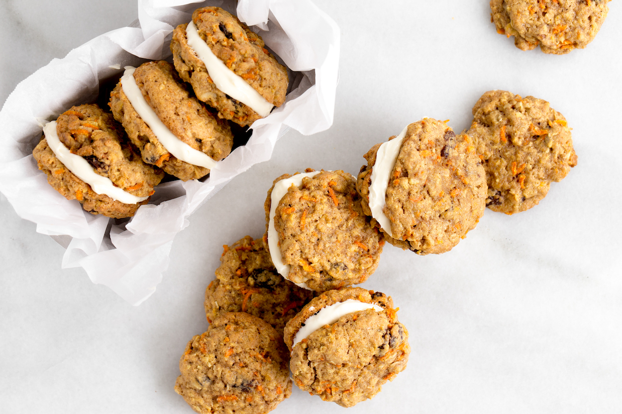 Carrot Cake Sandwich Cookies