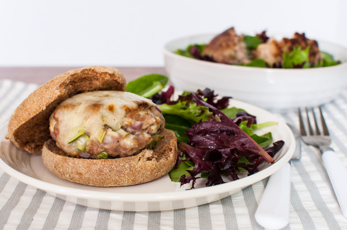 Apple-Fennel Turkey Burgers