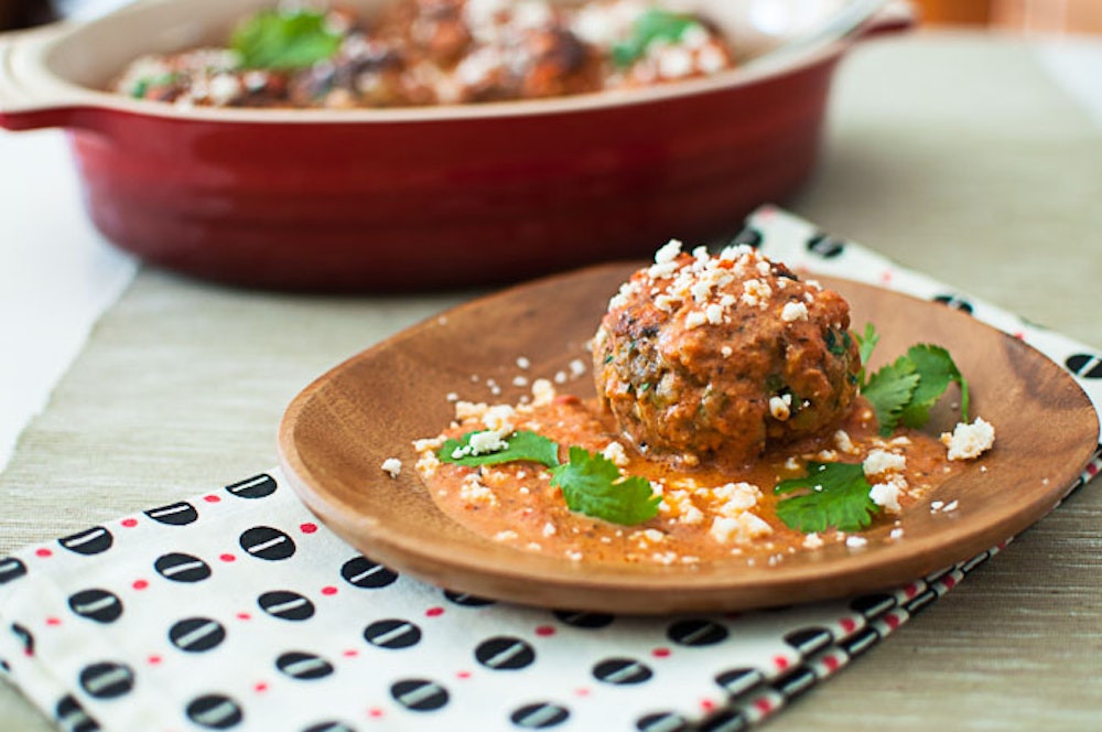 Mexican Meatballs and Fire-Roasted Tomato Sauce