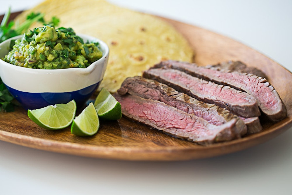 Steak Tacos with guacamole