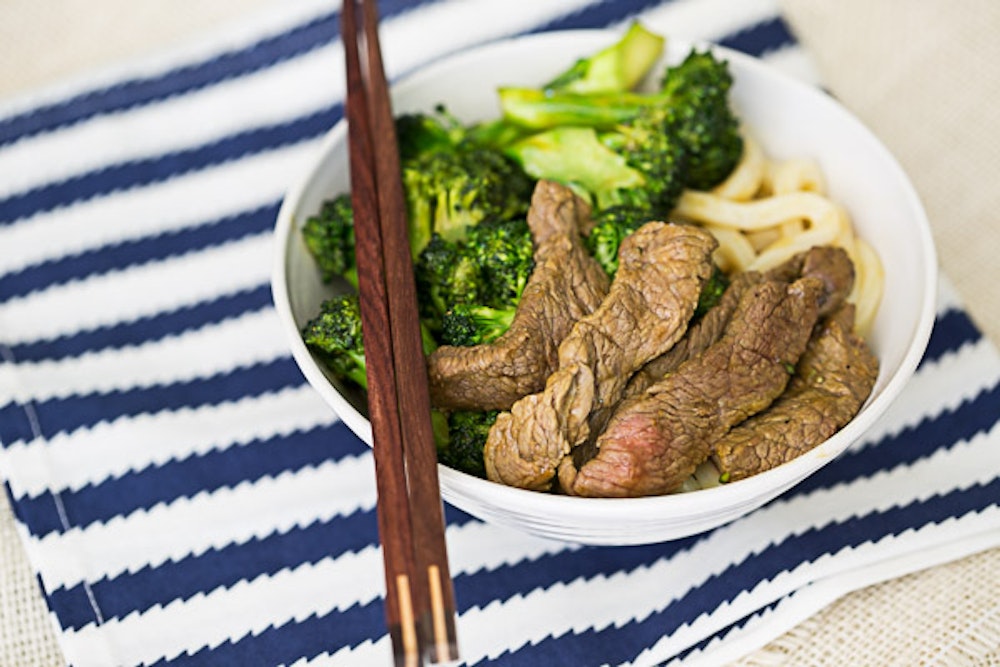 Beef and Broccoli Udon