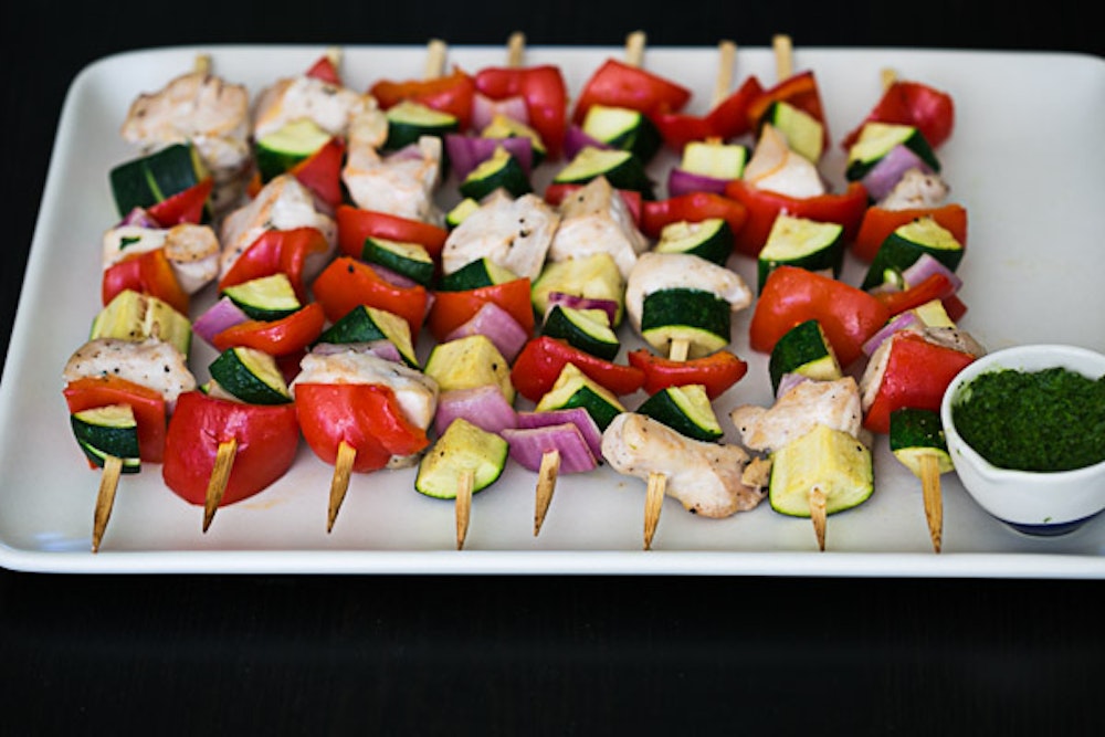 Oven Roasted Chicken Skewers