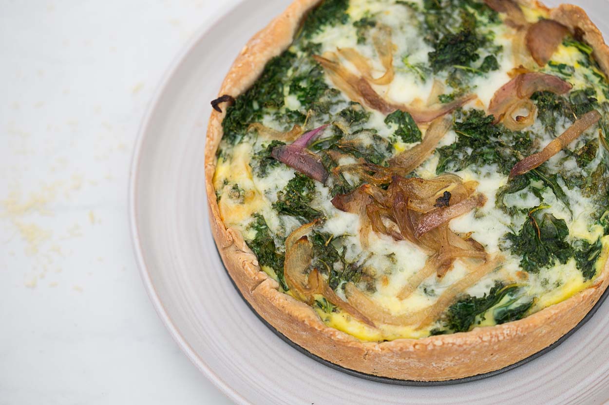 Kale and Swiss Quiche		