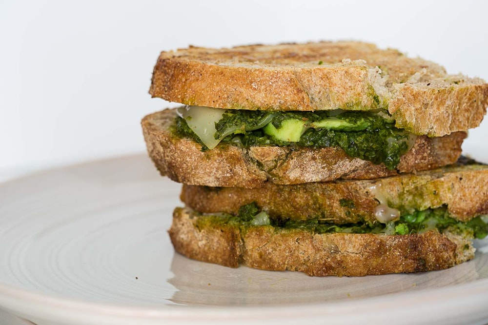 Avocado & Chimichurri Grilled Cheese          		