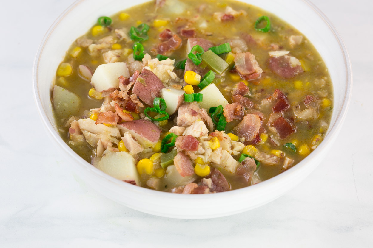 Cream-free Corn and Potato Chowder		