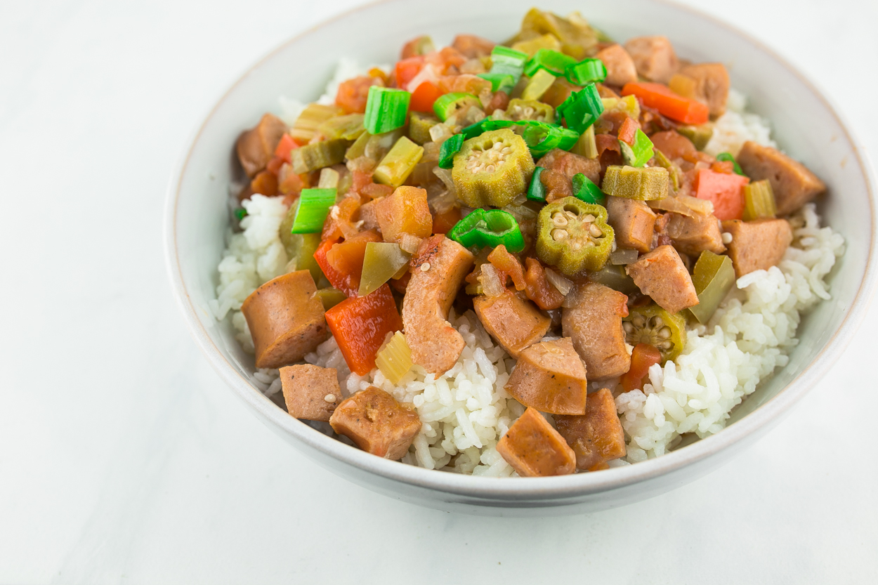 Roux-less Andouille Gumbo		