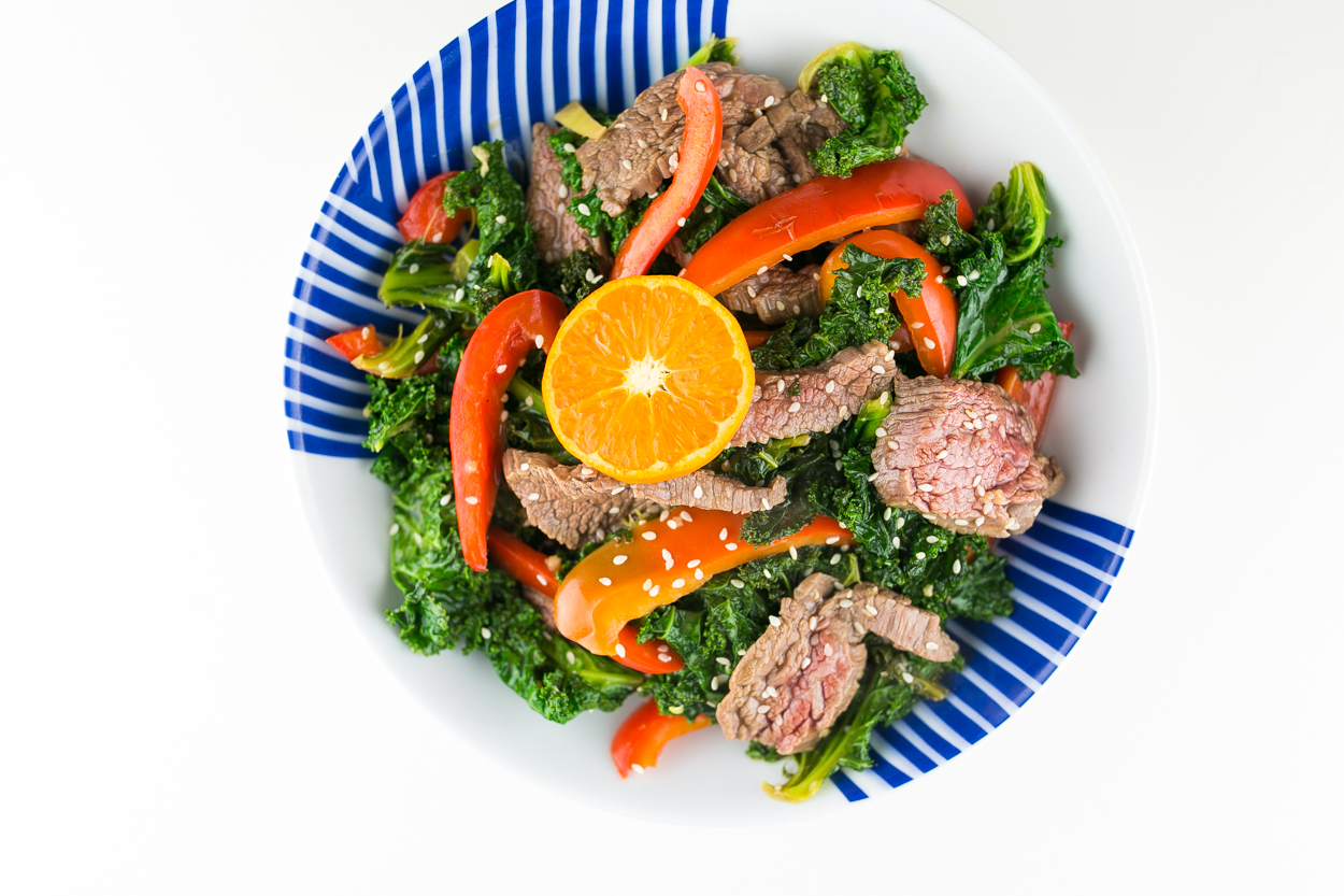 Orange-Sesame Beef Stir-Fry