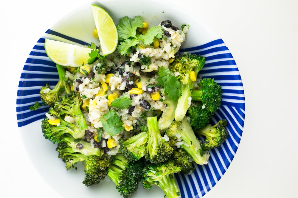 Green Curried Broccoli Fried Rice
