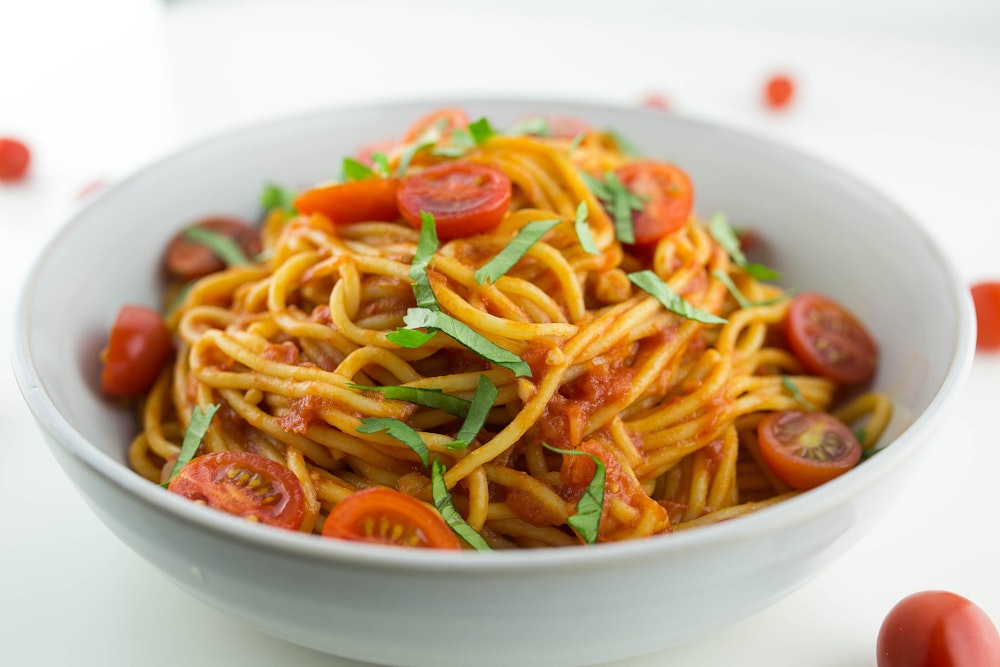 Three-Tomato Spaghetti