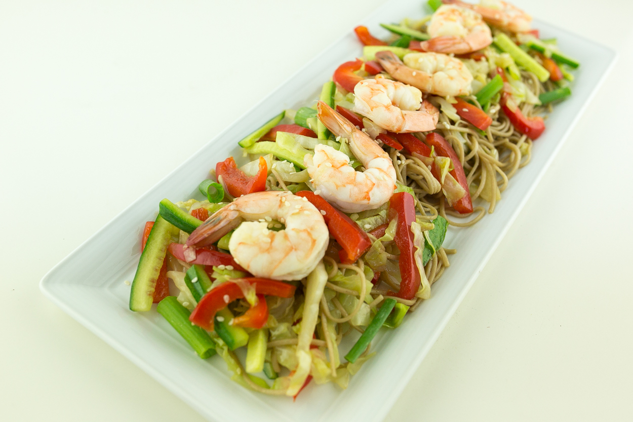 Tri-Color Soba Noodle Salad