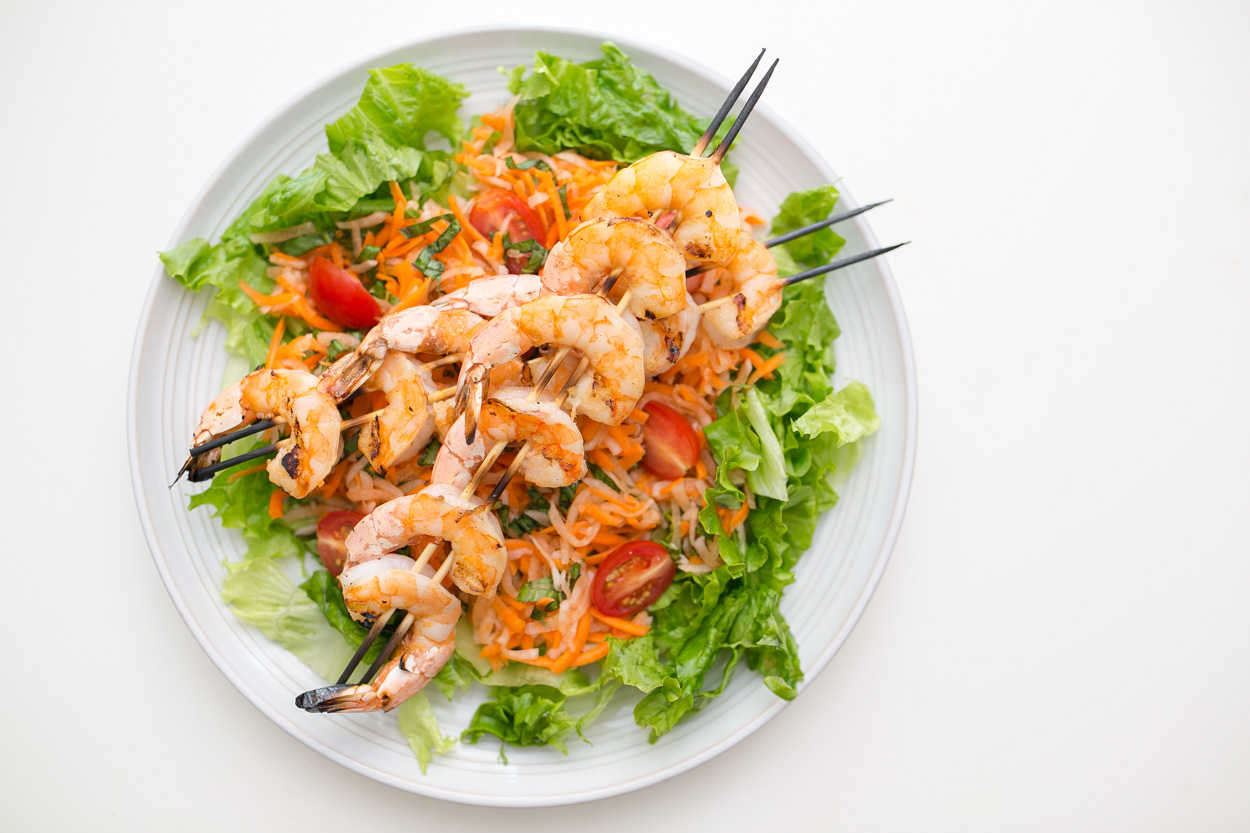 Lemongrass Shrimp Kebabs