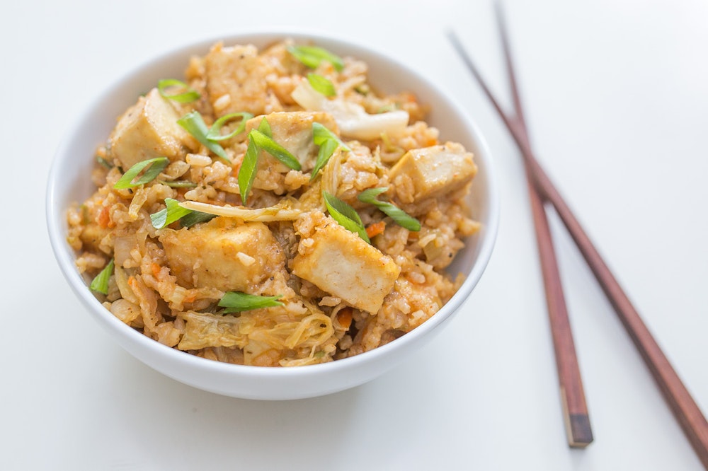 Tofu Kimchi Fried Rice