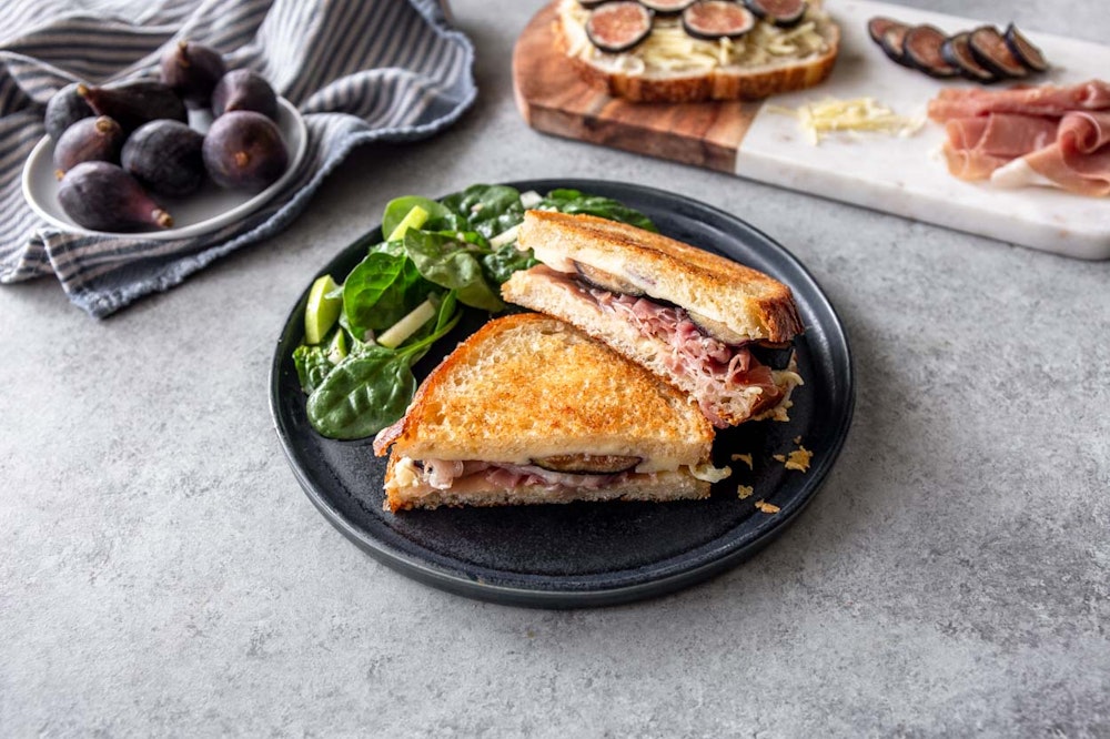 Prosciutto, Fig, and Gruyere Grilled Cheese