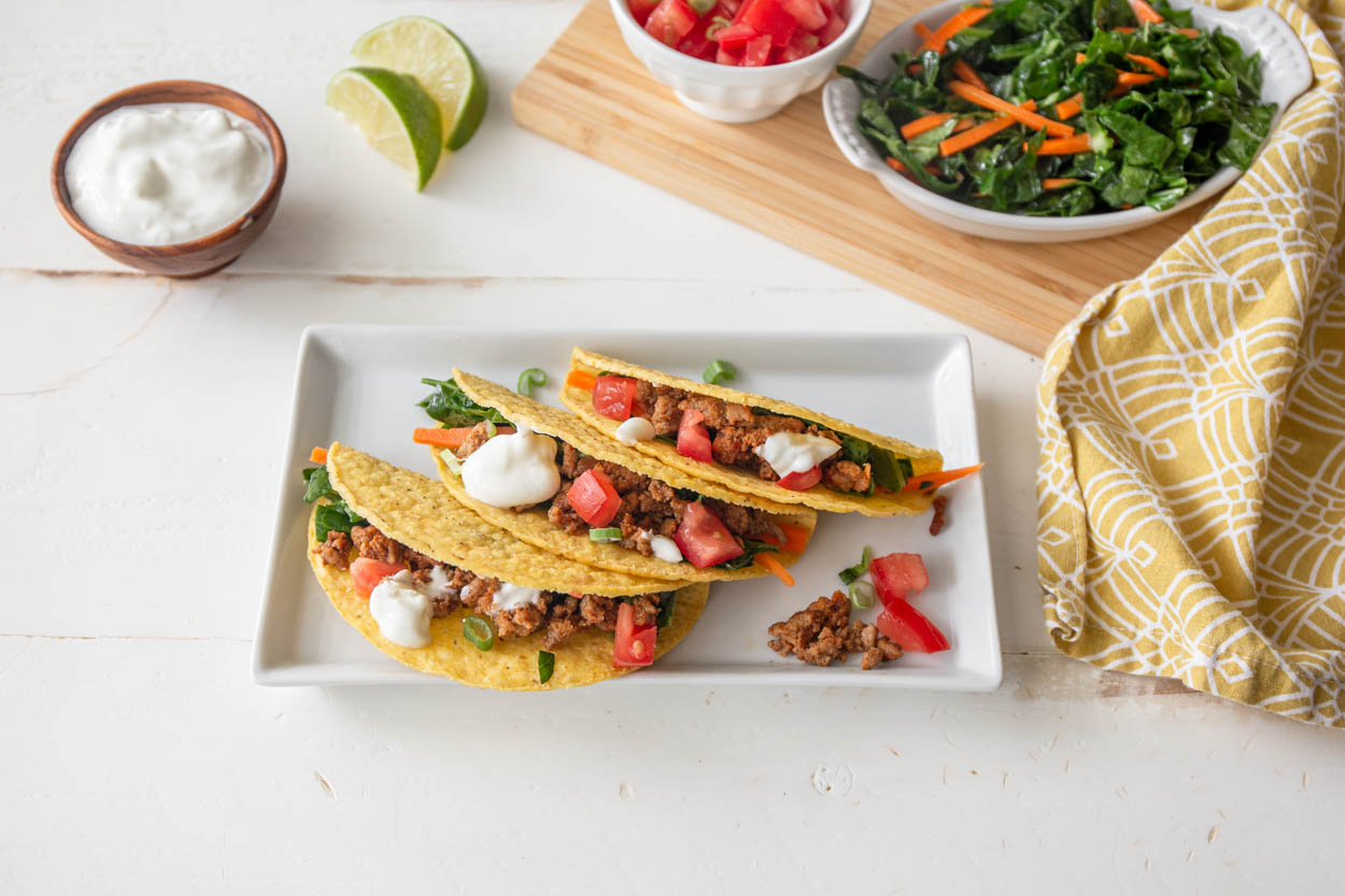 Crunchy Berbere Turkey Tacos