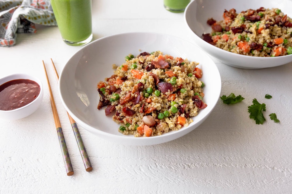 Quinoa Fried ‘Rice’ with Bacon