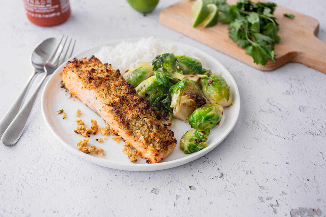 Green Curry Panko Salmon
