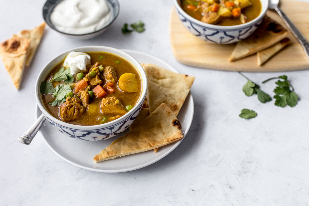 Instant Pot (or not) Chicken Samosa Stew