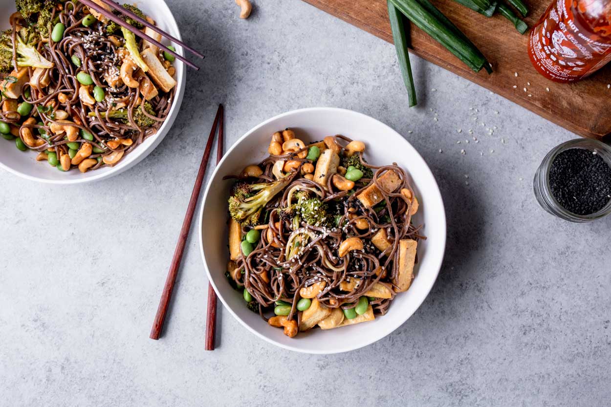 Soba Noodle and Tofu Salad
