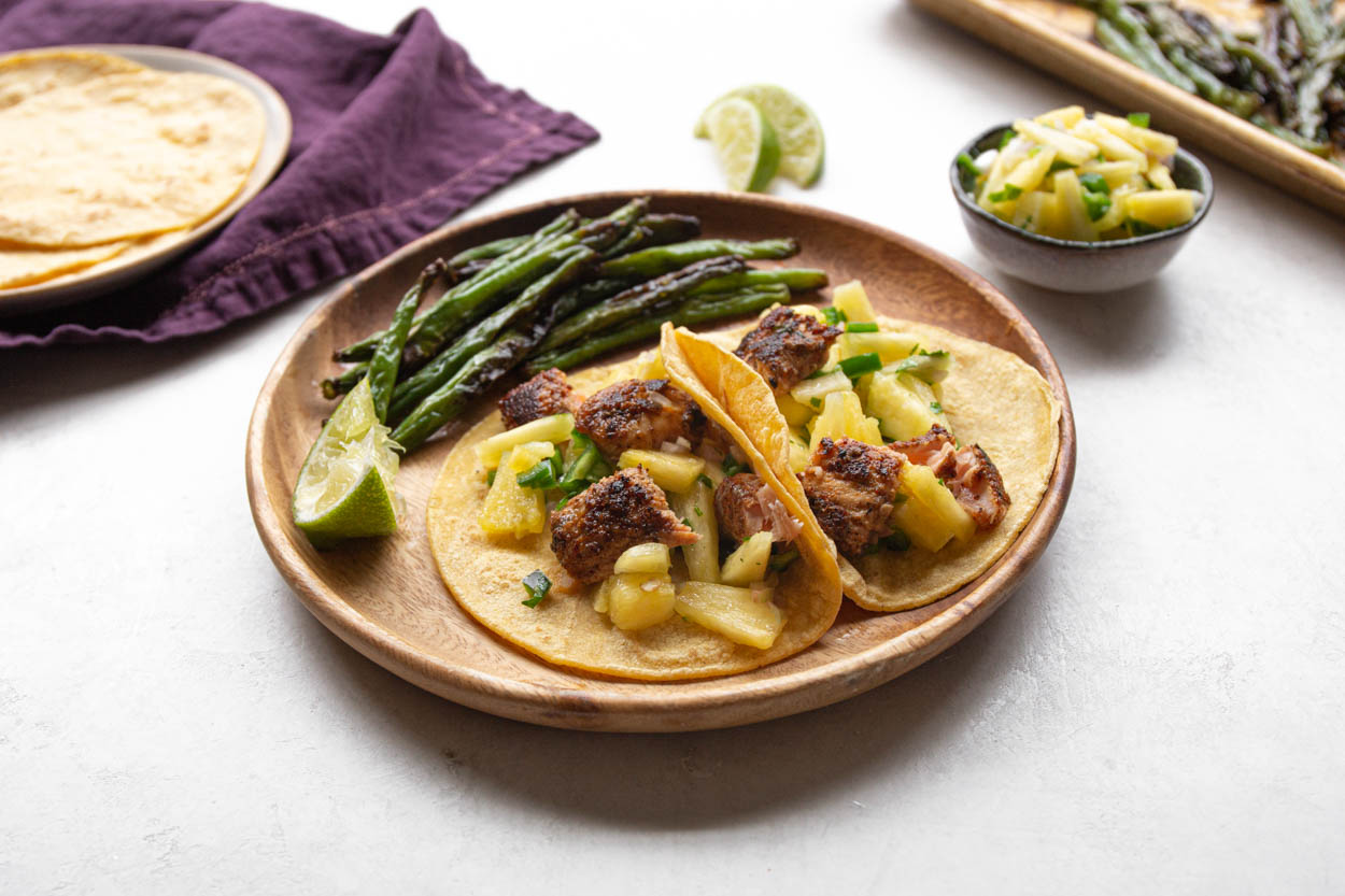 Blackened Salmon Tacos