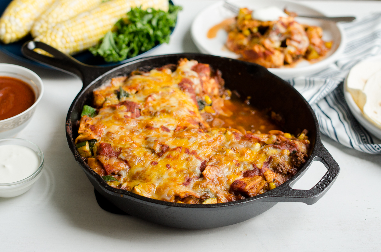 Skillet Enchiladas with Ground Beef Cook Smarts