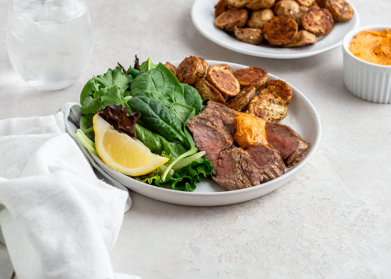 Steak with Harissa Butter