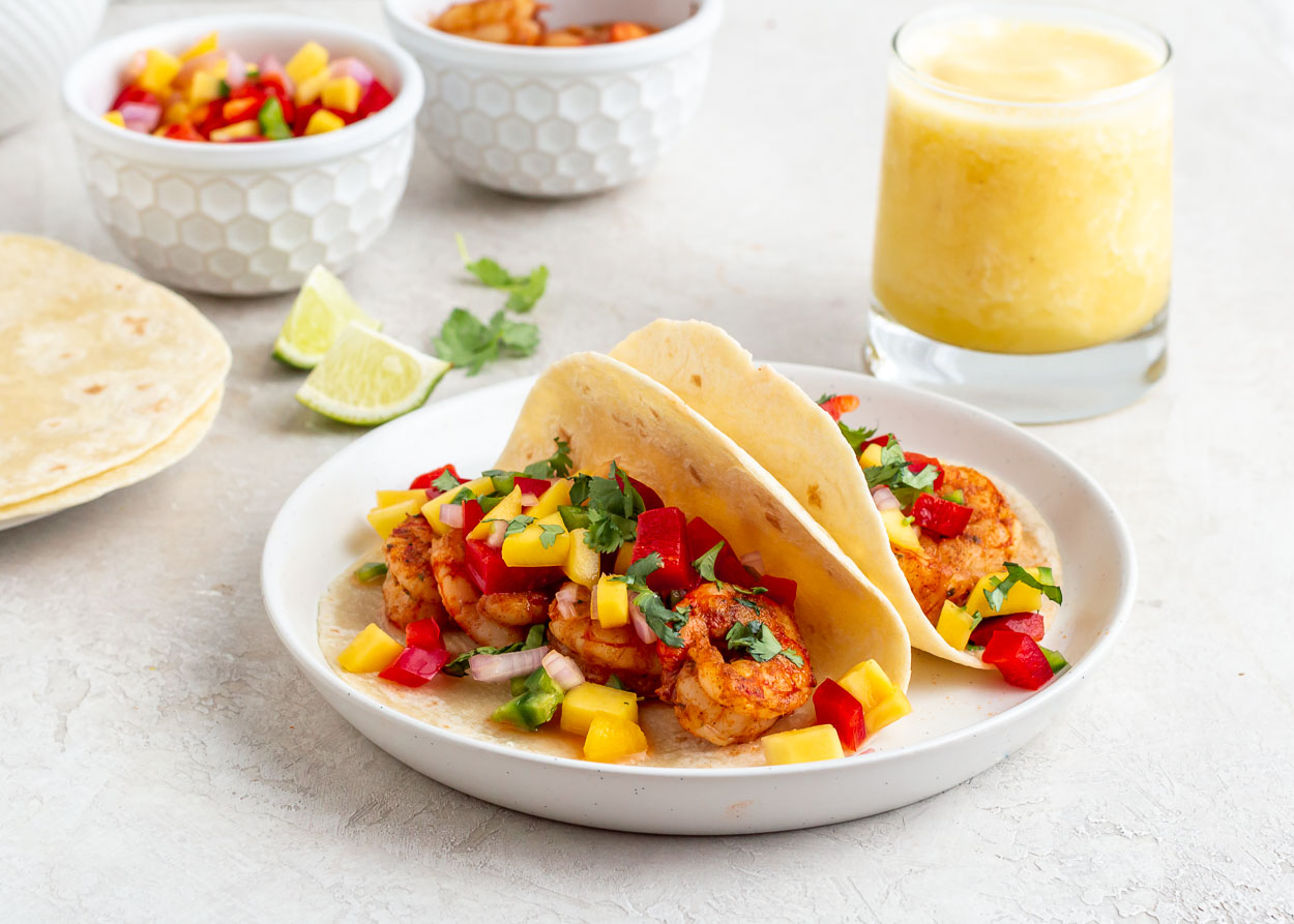 Jerk Shrimp Tacos