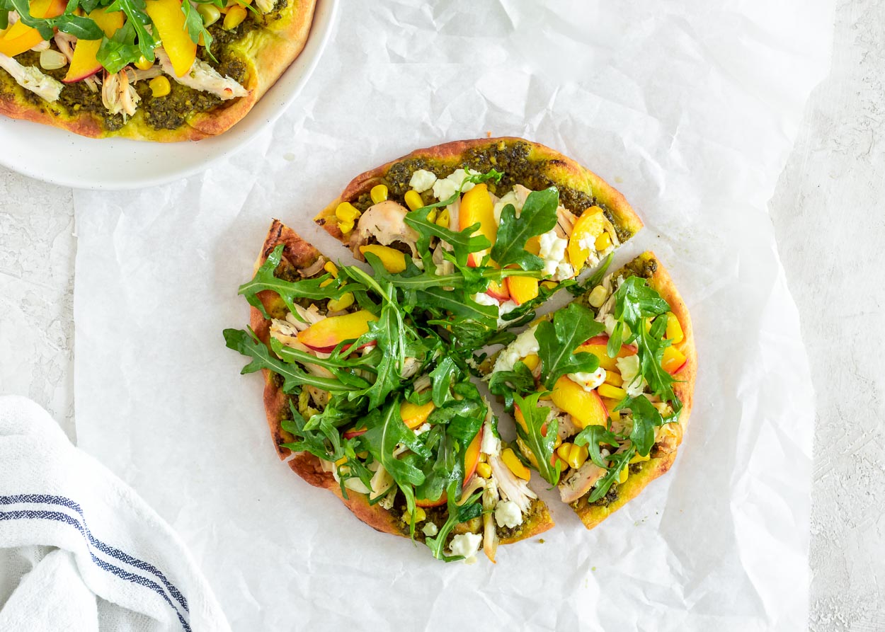 Rotisserie Chicken and Corn Flatbread