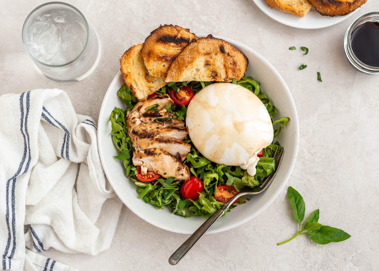 Grilled Oregano Chicken and Arugula Salad