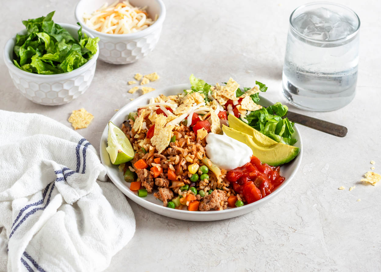 Taco Fried Rice with Turkey