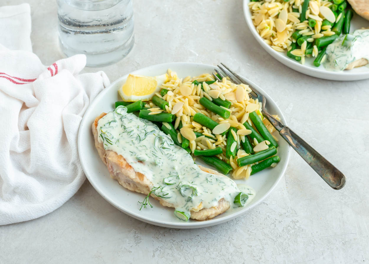 Turkey Cutlets with Creamy Pan Sauce