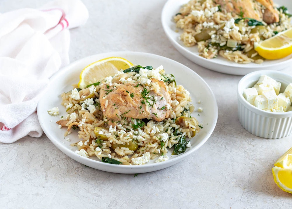 One-Pot Greek Chicken and Rice