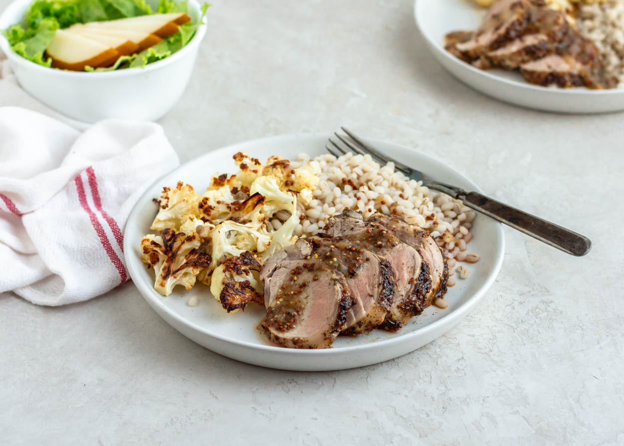 Sheet Pan Pork Tenderloin and Cauliflower