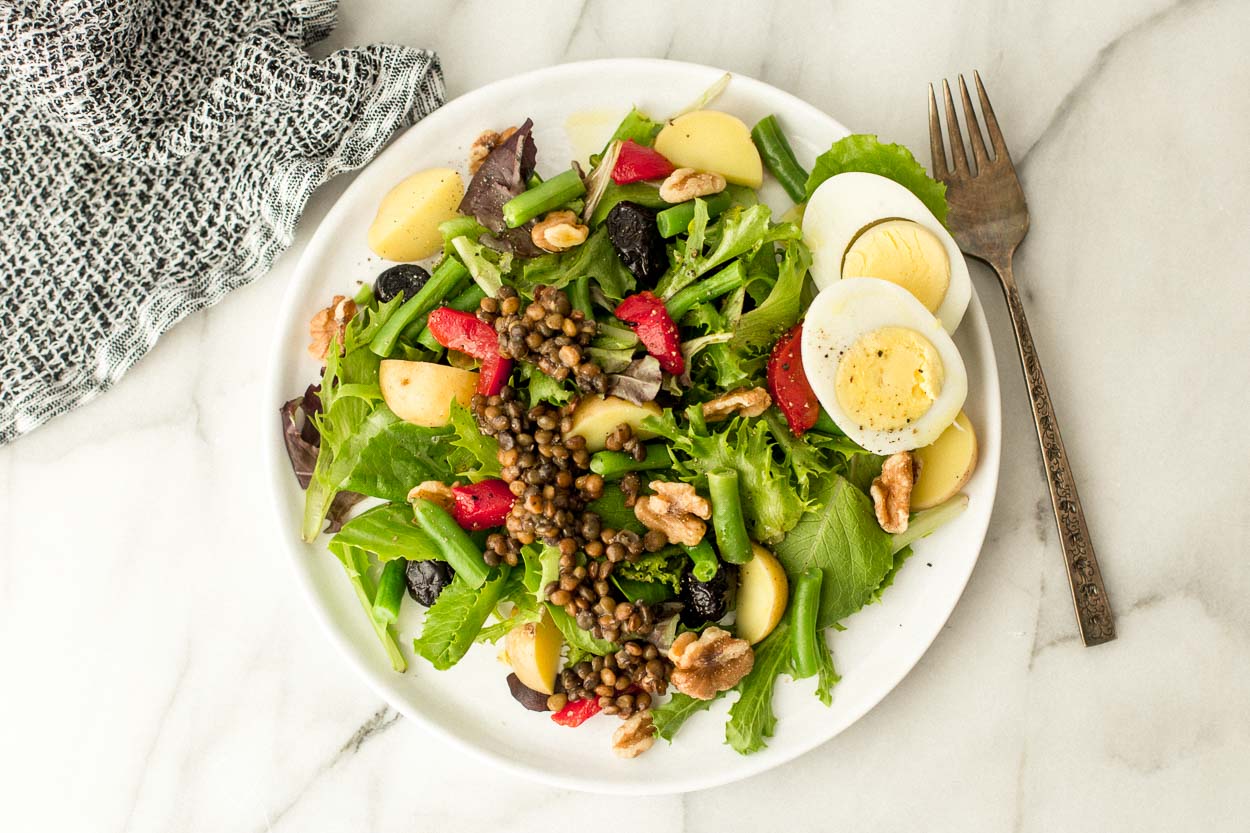 Lentil Nicoise Salad 