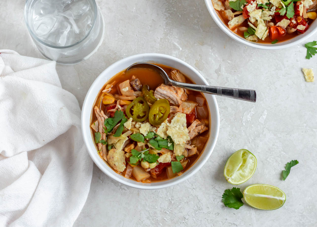 Pinto Bean and Chayote Soup