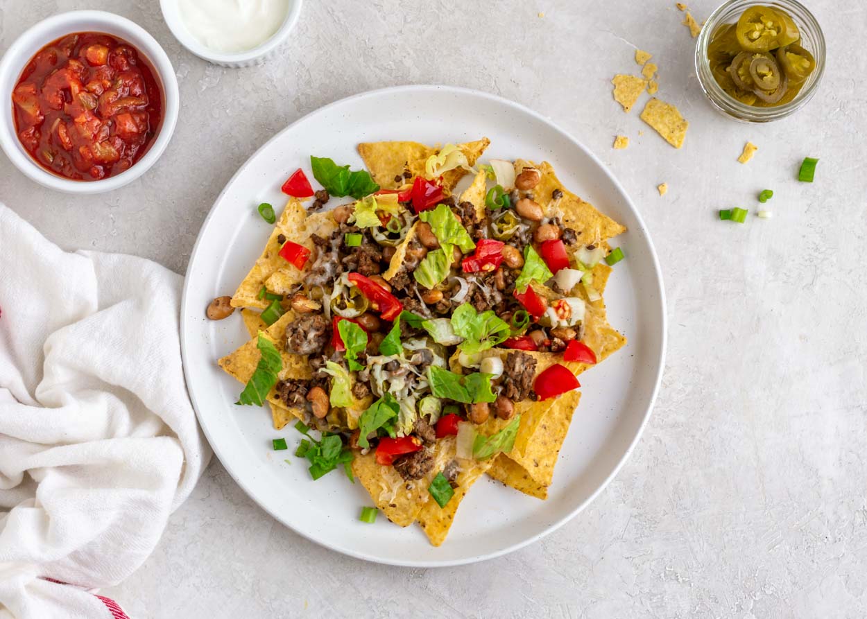 Beef and Bean Nachos