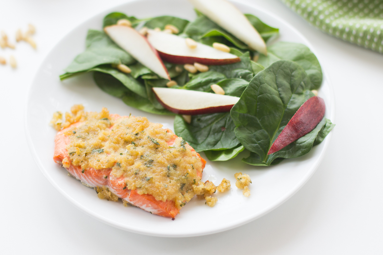 Maple-Dijon Panko Salmon