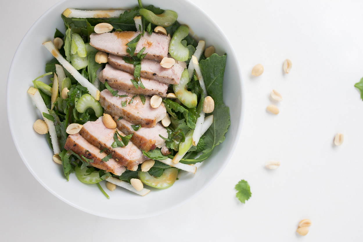 Asian Kale Salad with Edamame and Crunchy Chow Mein